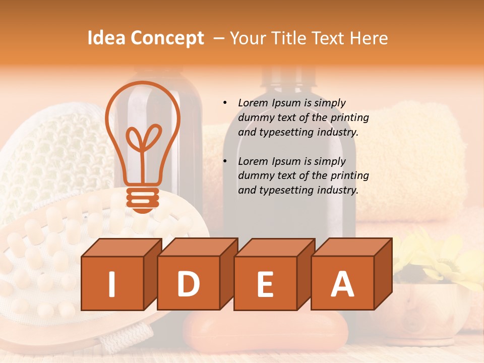 Merchandise Relax Plastic PowerPoint Template