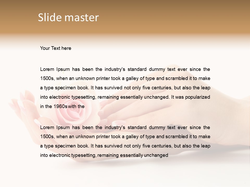 Hand Woman Female PowerPoint Template