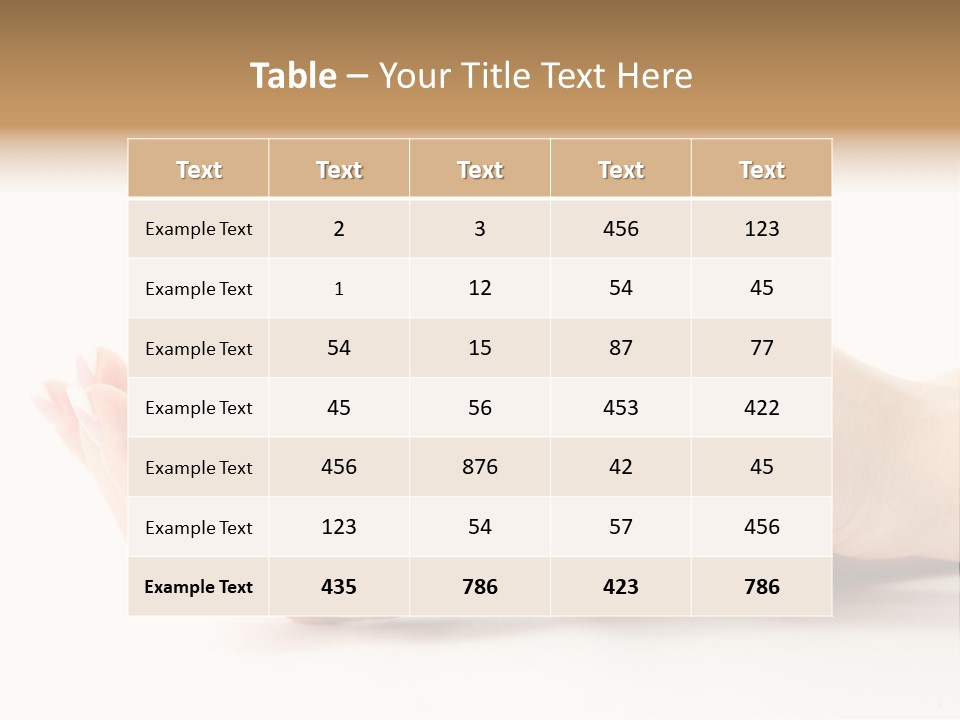 Hand Woman Female PowerPoint Template