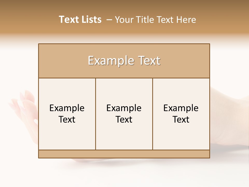 Hand Woman Female PowerPoint Template