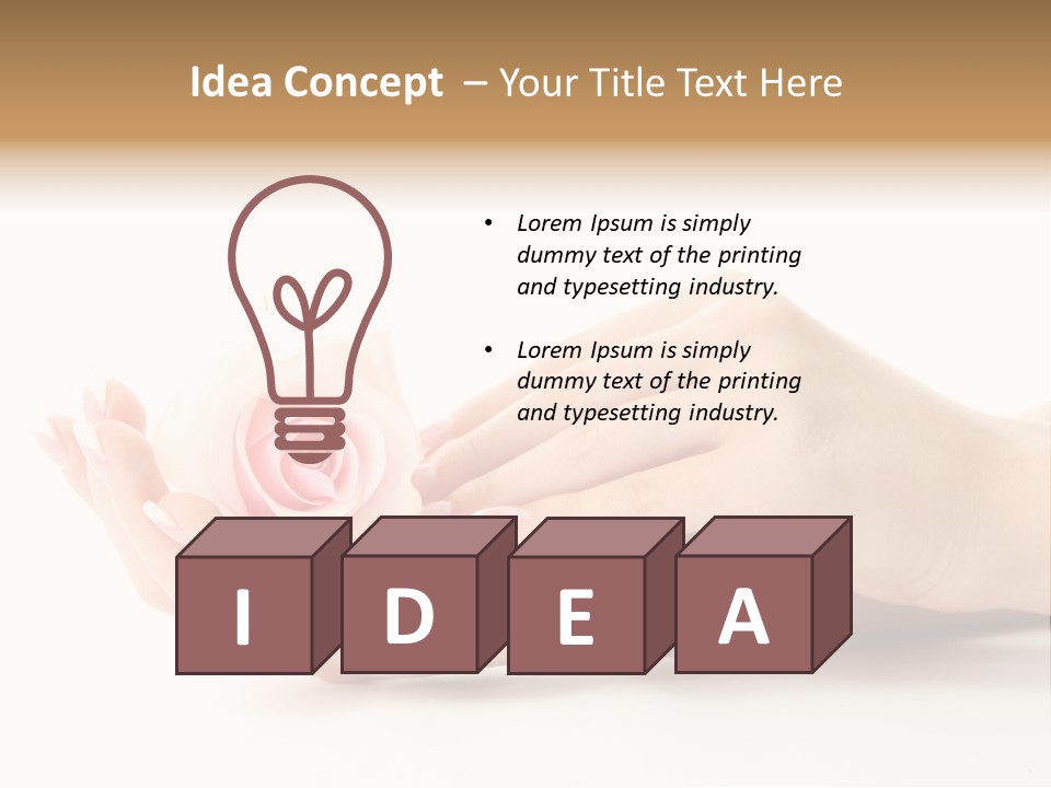 Hand Woman Female PowerPoint Template