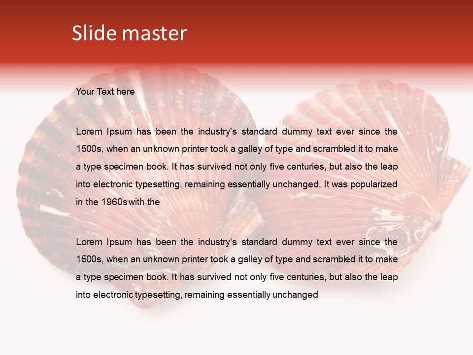 Red Background Closeup PowerPoint Template