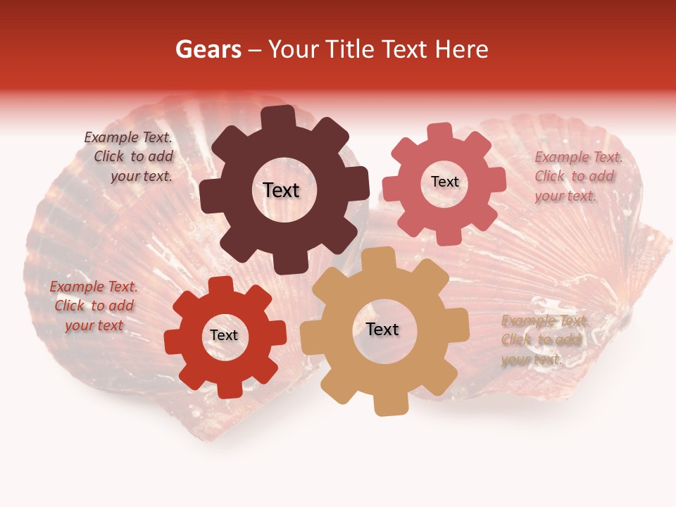 Red Background Closeup PowerPoint Template