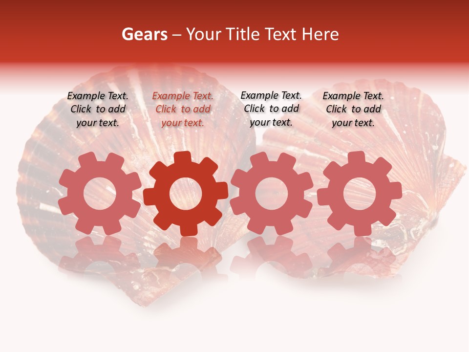 Red Background Closeup PowerPoint Template