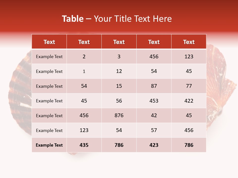 Red Background Closeup PowerPoint Template