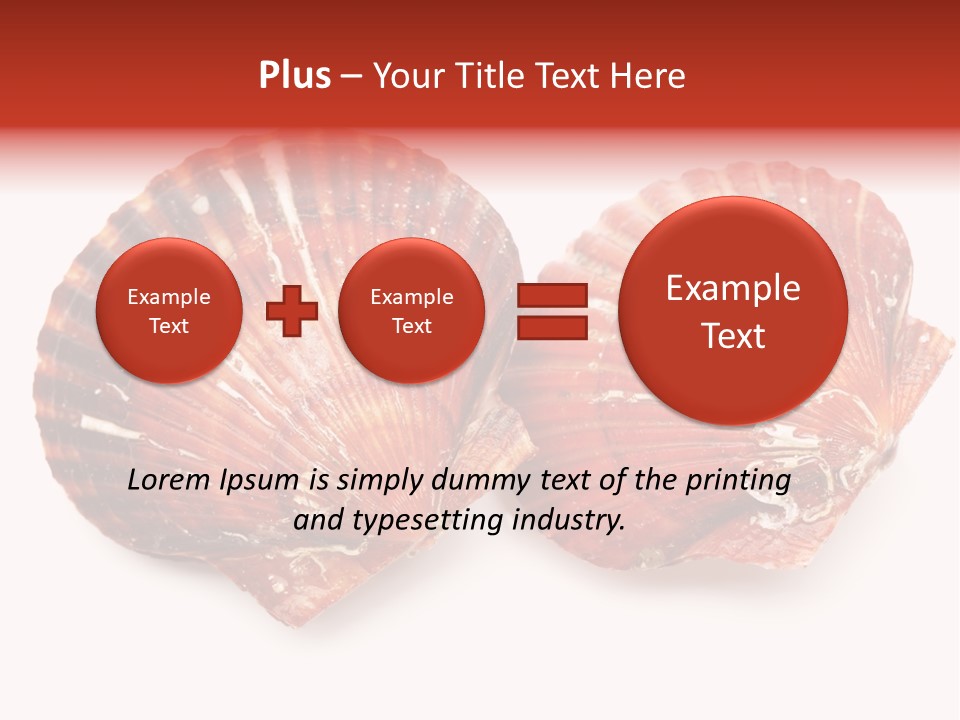 Red Background Closeup PowerPoint Template