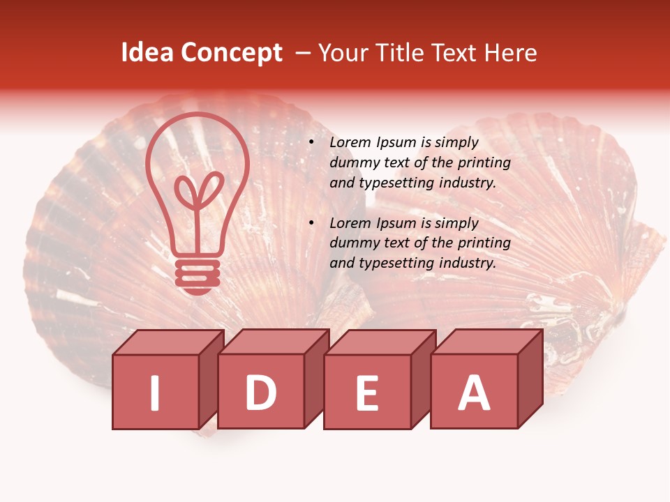 Red Background Closeup PowerPoint Template