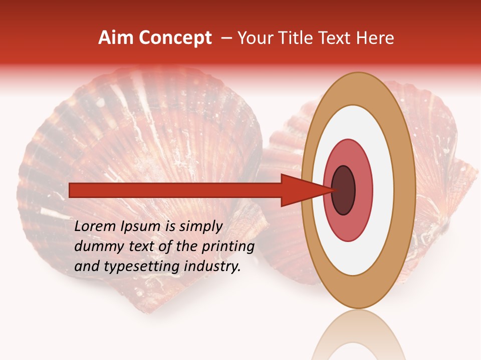 Red Background Closeup PowerPoint Template