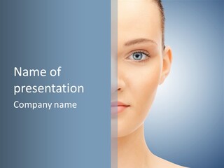 Calm Skincare Woman PowerPoint Template