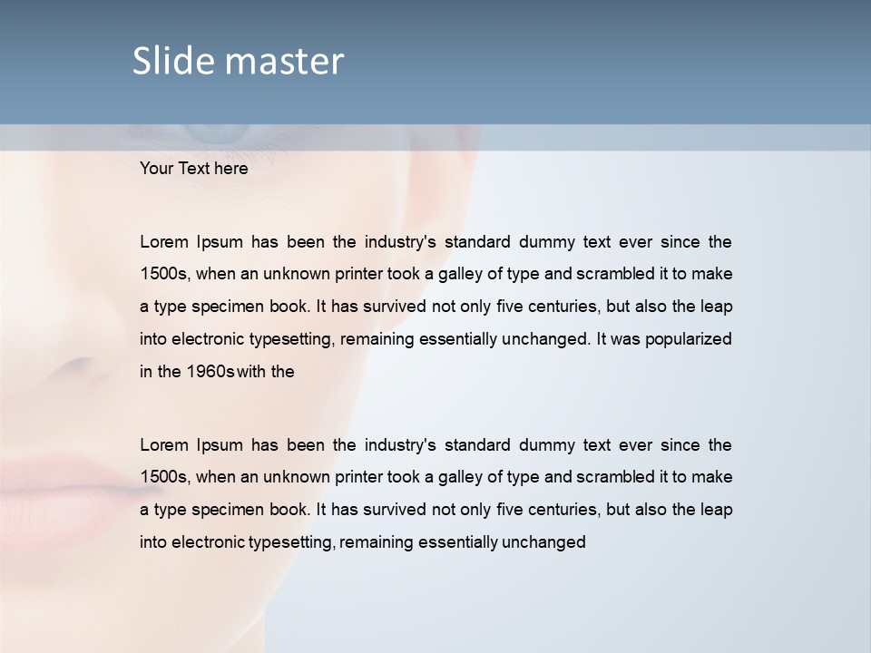 Calm Skincare Woman PowerPoint Template