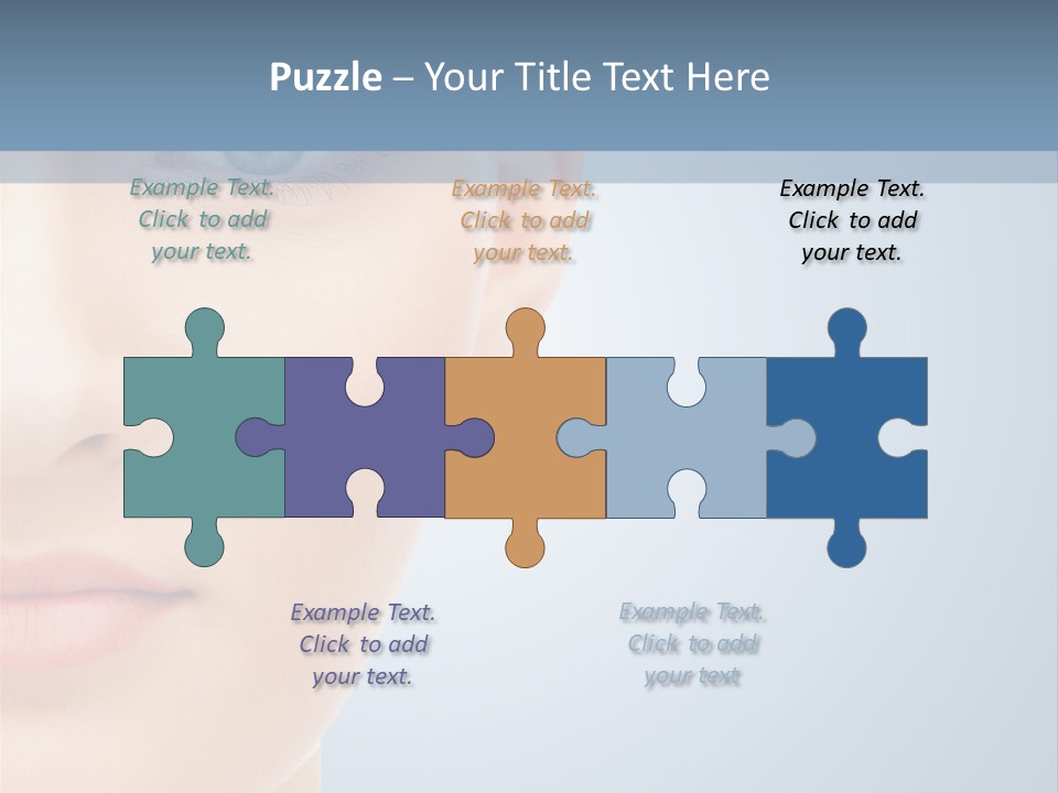 Calm Skincare Woman PowerPoint Template