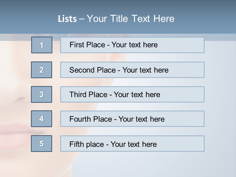 Calm Skincare Woman PowerPoint Template