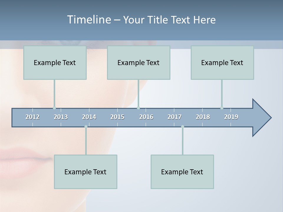 Calm Skincare Woman PowerPoint Template