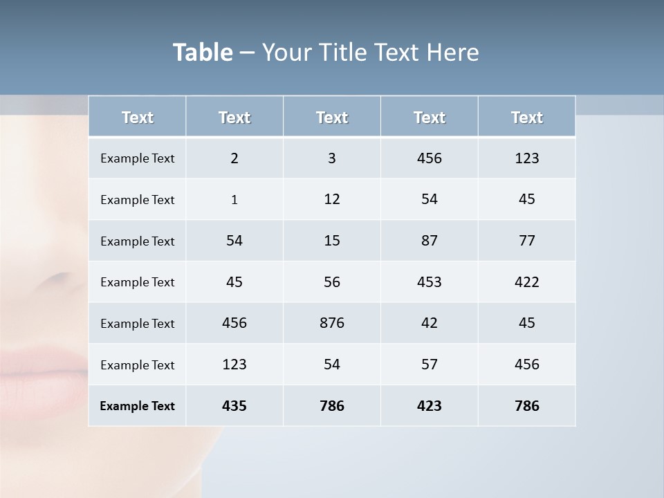 Calm Skincare Woman PowerPoint Template