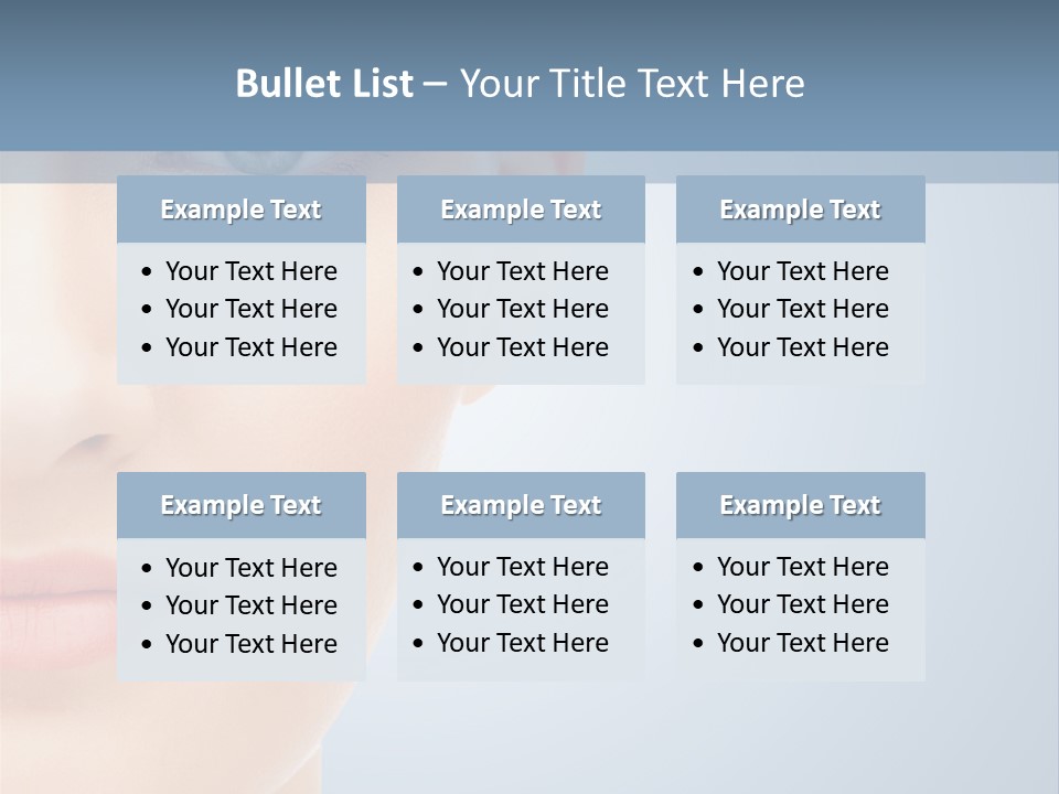 Calm Skincare Woman PowerPoint Template