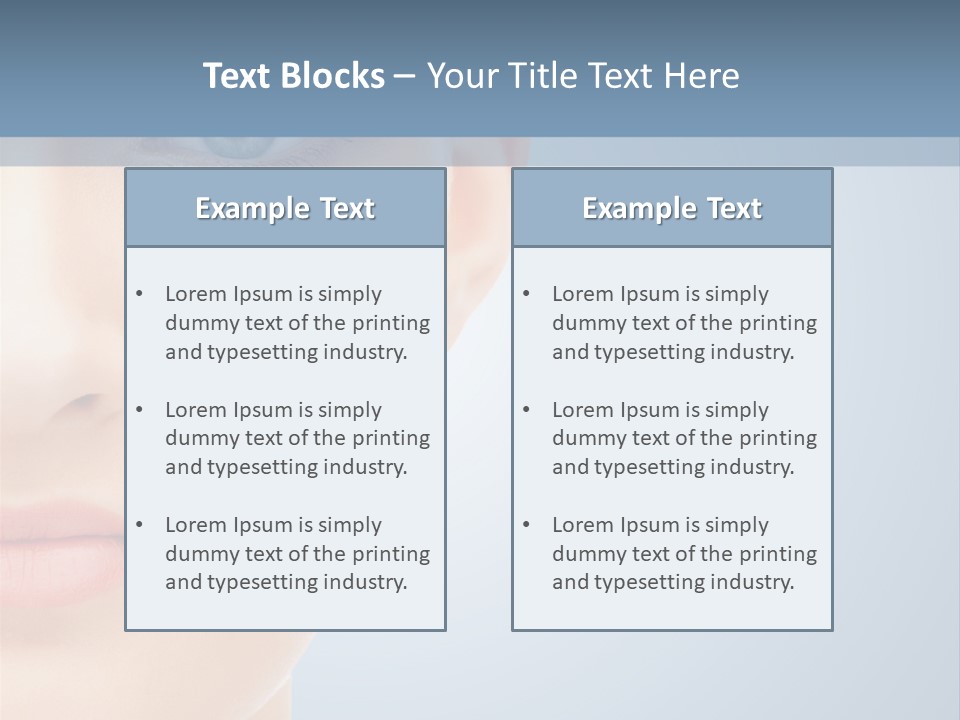 Calm Skincare Woman PowerPoint Template