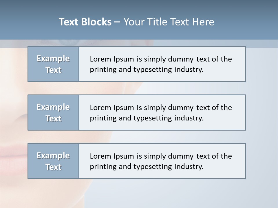 Calm Skincare Woman PowerPoint Template
