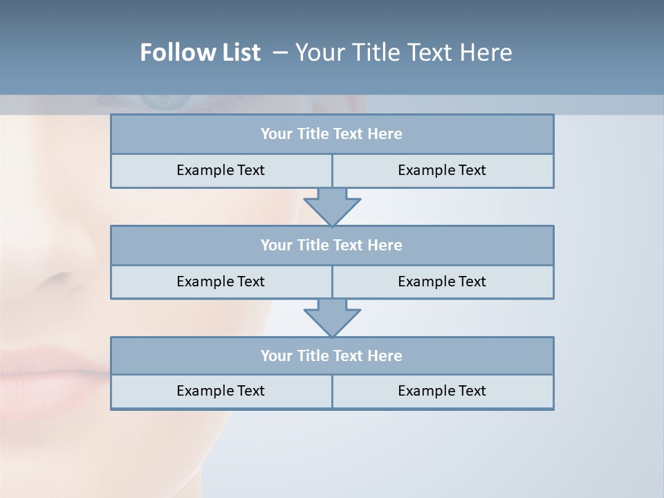 Calm Skincare Woman PowerPoint Template