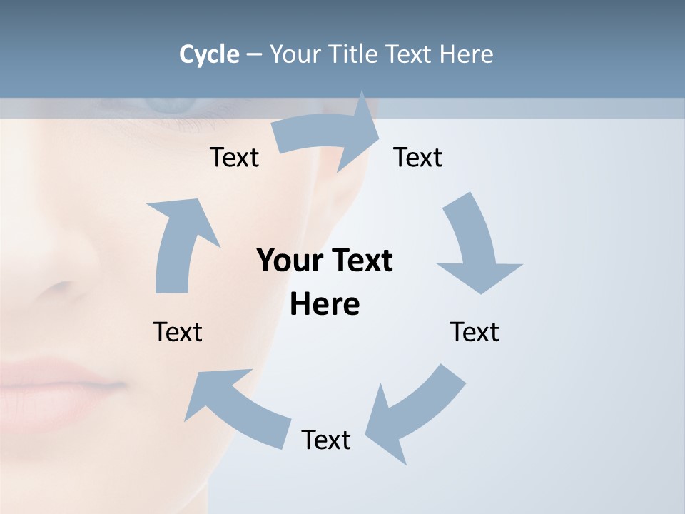 Calm Skincare Woman PowerPoint Template