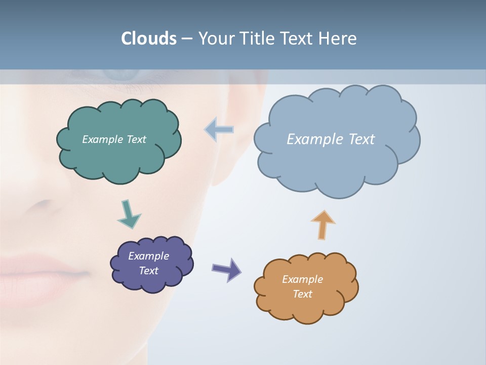 Calm Skincare Woman PowerPoint Template