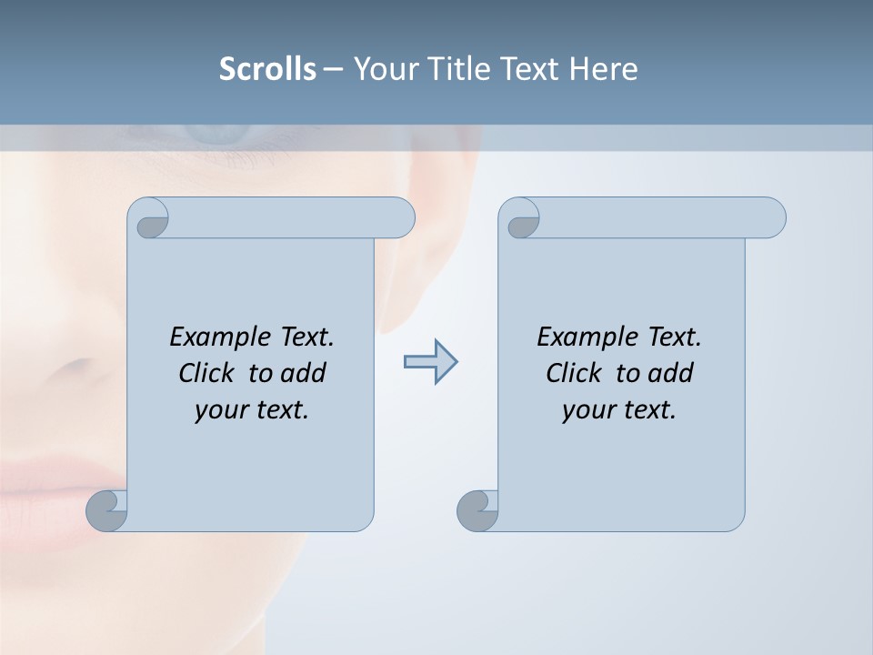 Calm Skincare Woman PowerPoint Template