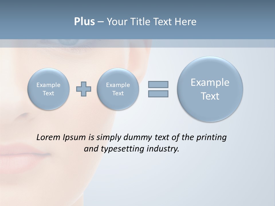Calm Skincare Woman PowerPoint Template