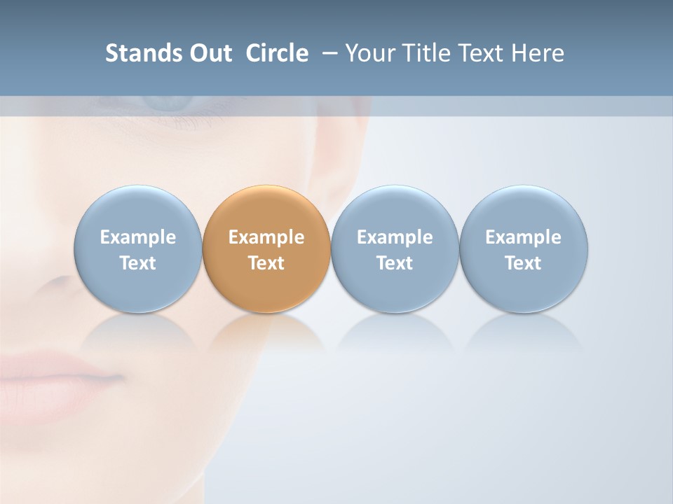 Calm Skincare Woman PowerPoint Template