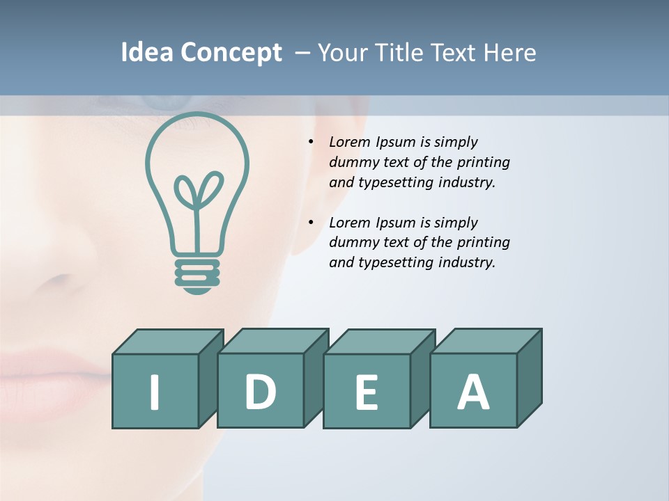 Calm Skincare Woman PowerPoint Template