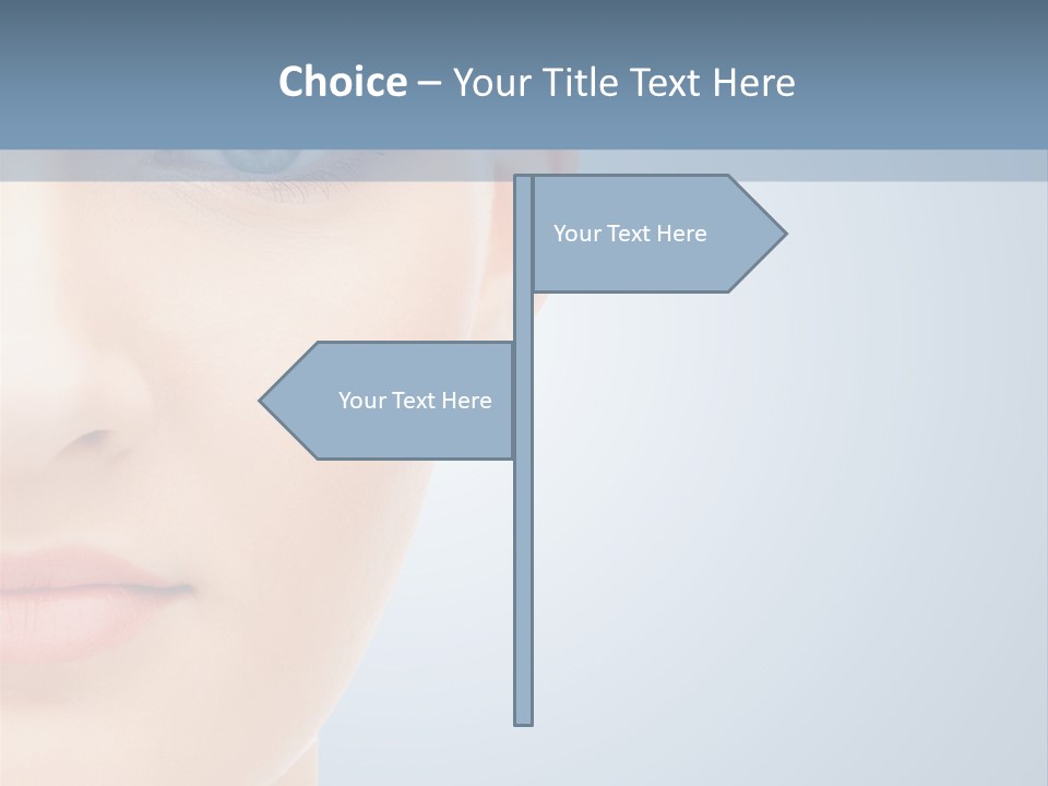 Calm Skincare Woman PowerPoint Template