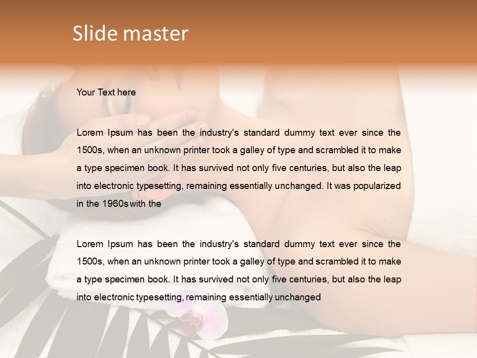 Palm Orchid Lifestyle PowerPoint Template