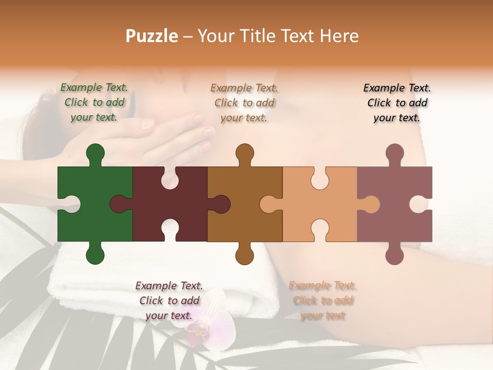 Palm Orchid Lifestyle PowerPoint Template