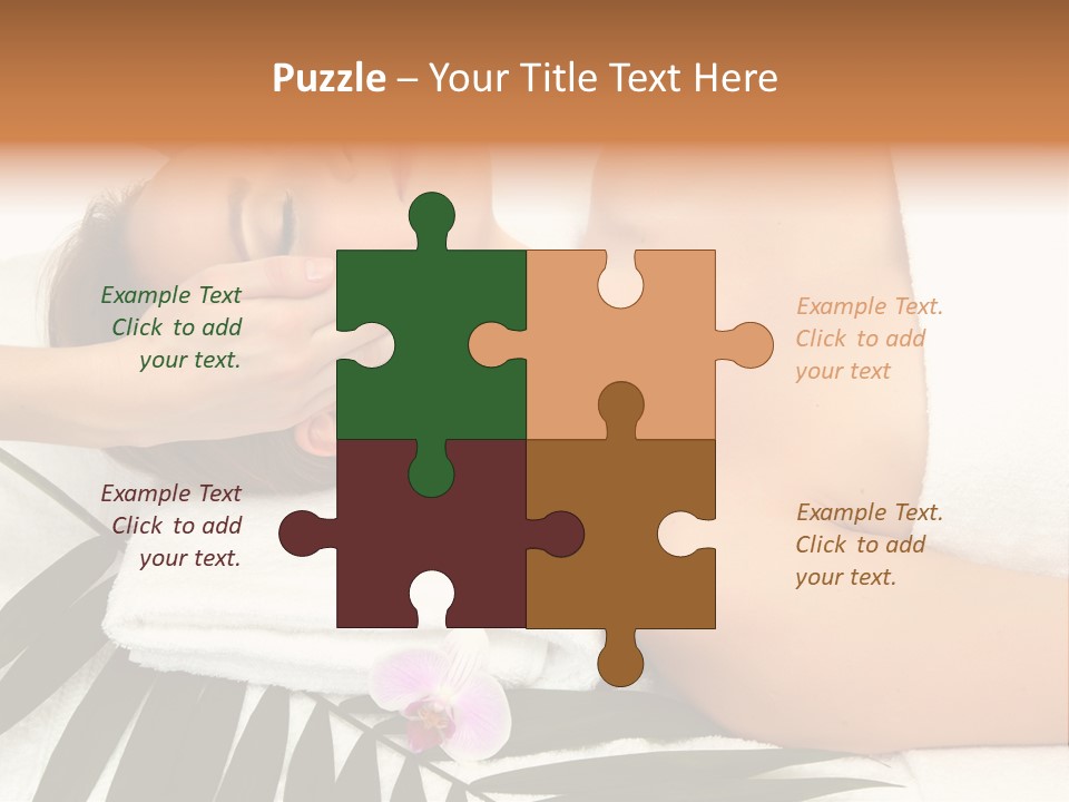 Palm Orchid Lifestyle PowerPoint Template