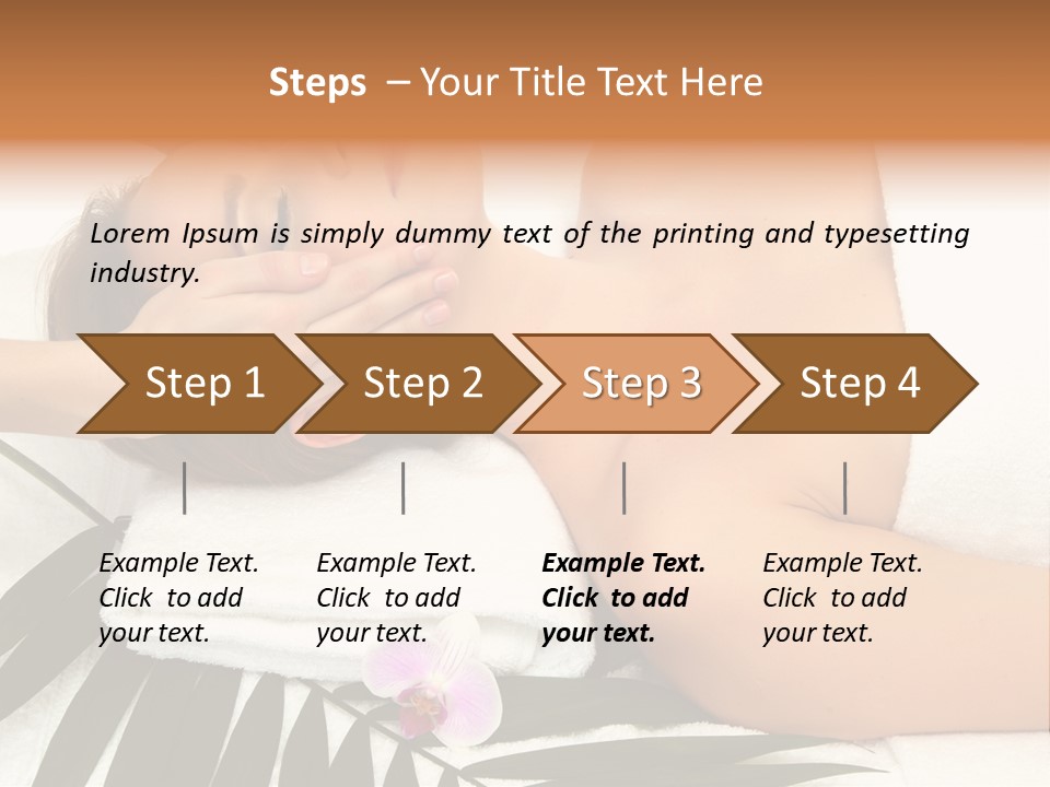 Palm Orchid Lifestyle PowerPoint Template