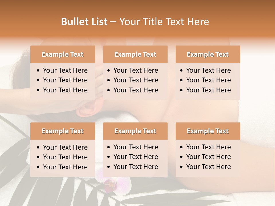 Palm Orchid Lifestyle PowerPoint Template