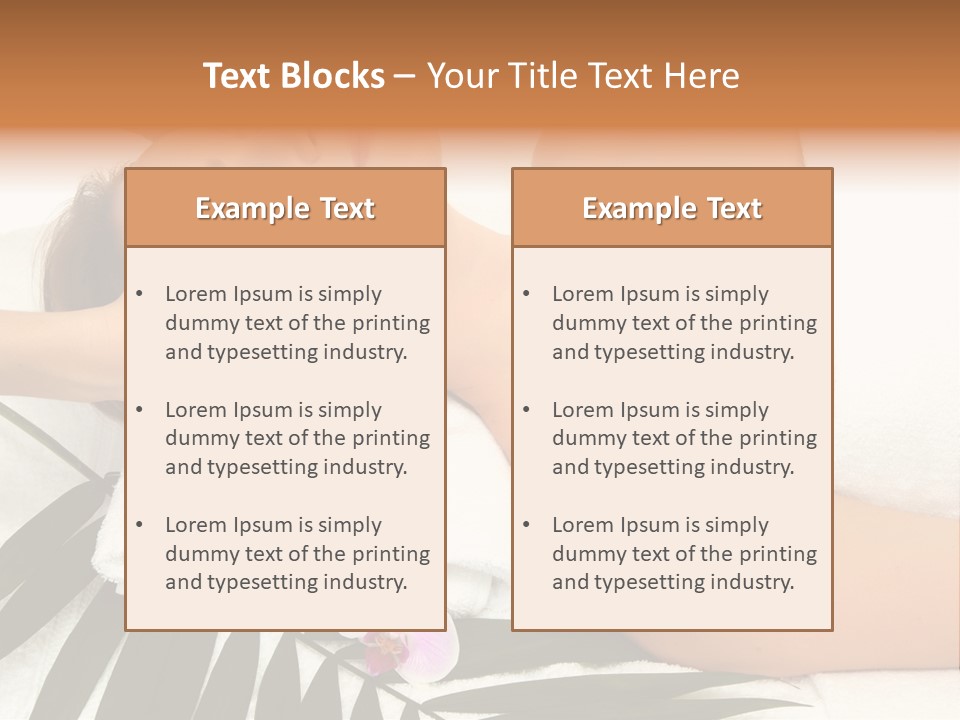 Palm Orchid Lifestyle PowerPoint Template