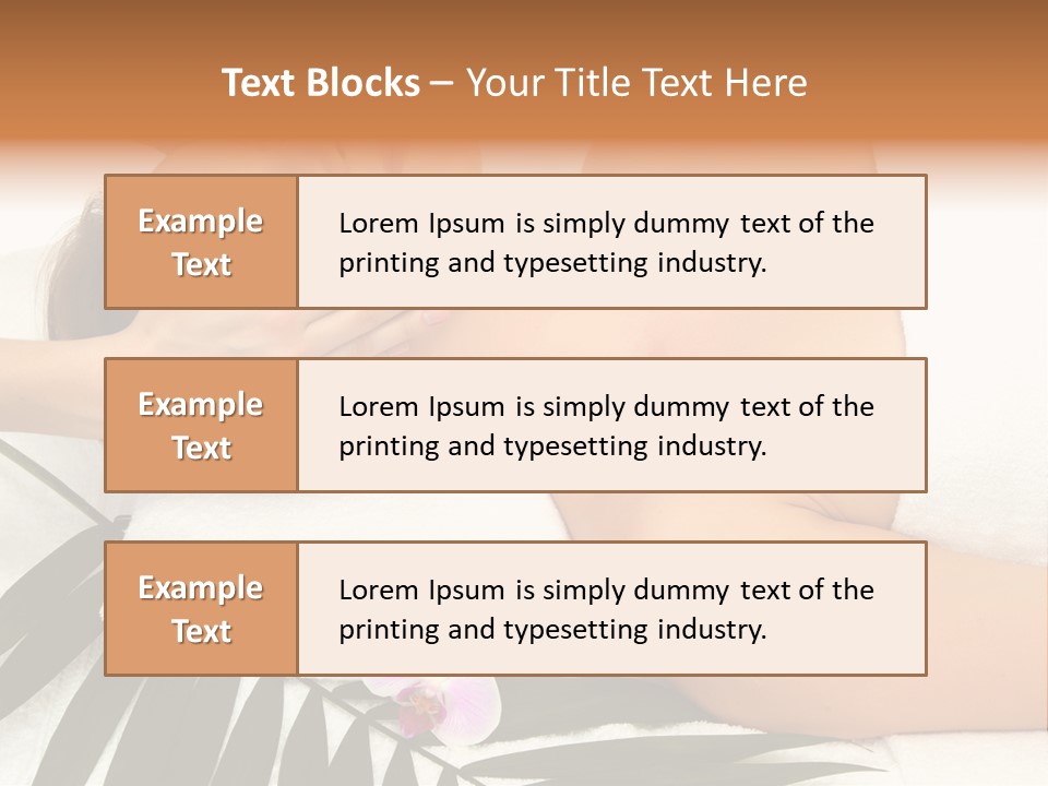 Palm Orchid Lifestyle PowerPoint Template