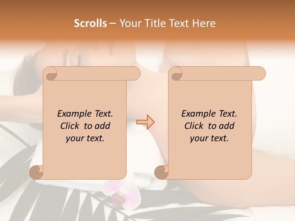 Palm Orchid Lifestyle PowerPoint Template