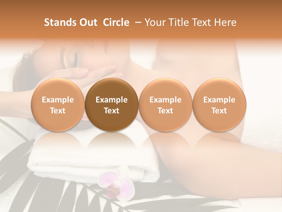 Palm Orchid Lifestyle PowerPoint Template