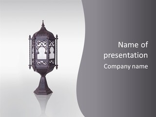 Middle Wishes Old PowerPoint Template