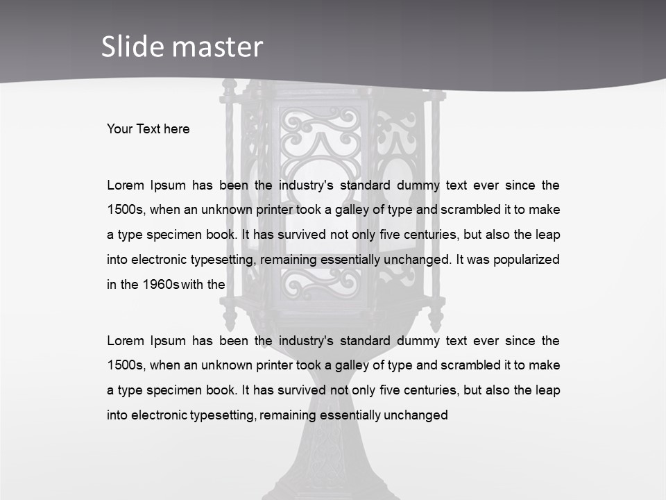 Middle Wishes Old PowerPoint Template