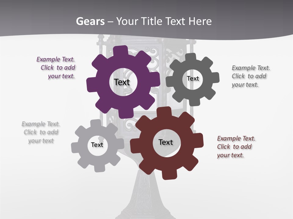 Middle Wishes Old PowerPoint Template