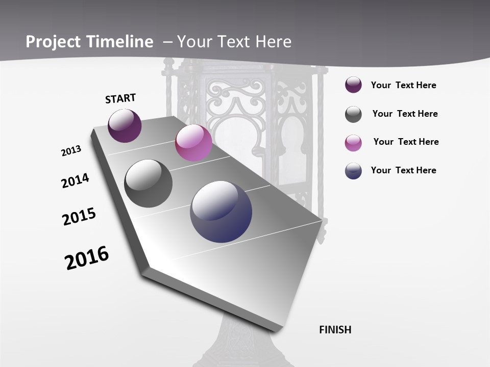 Middle Wishes Old PowerPoint Template