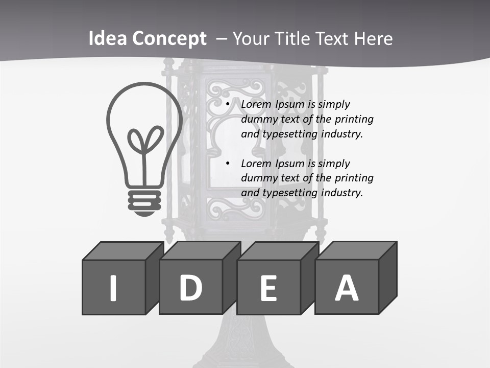Middle Wishes Old PowerPoint Template