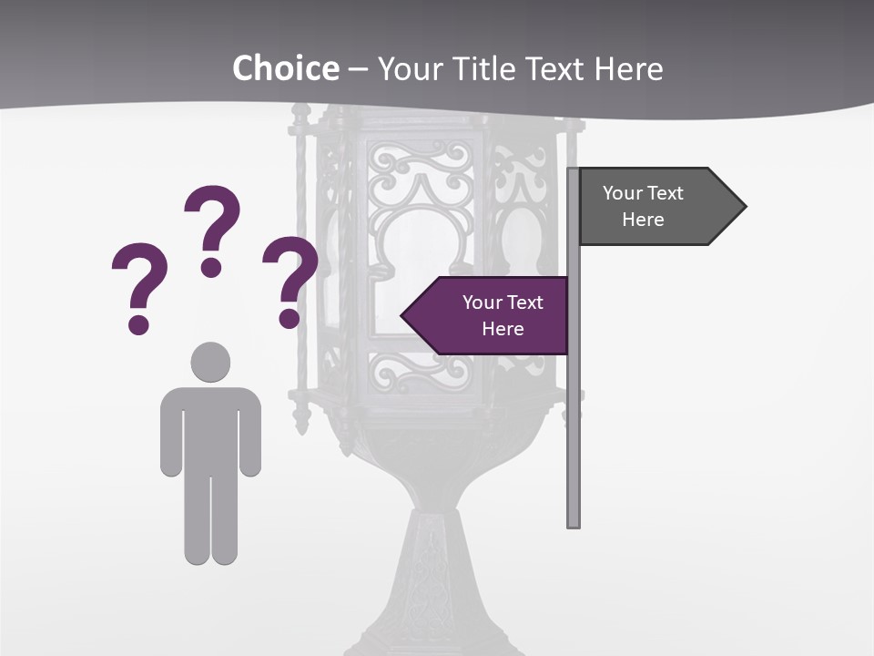 Middle Wishes Old PowerPoint Template