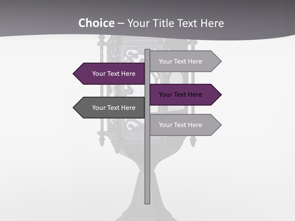 Middle Wishes Old PowerPoint Template