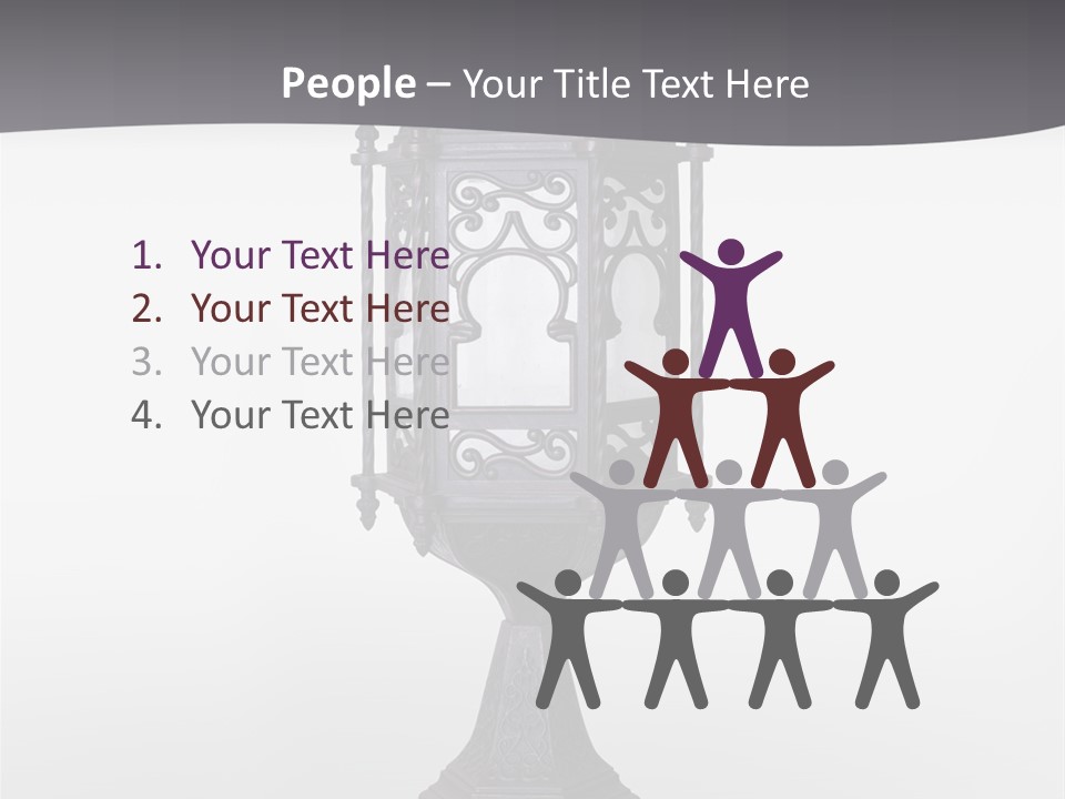 Middle Wishes Old PowerPoint Template