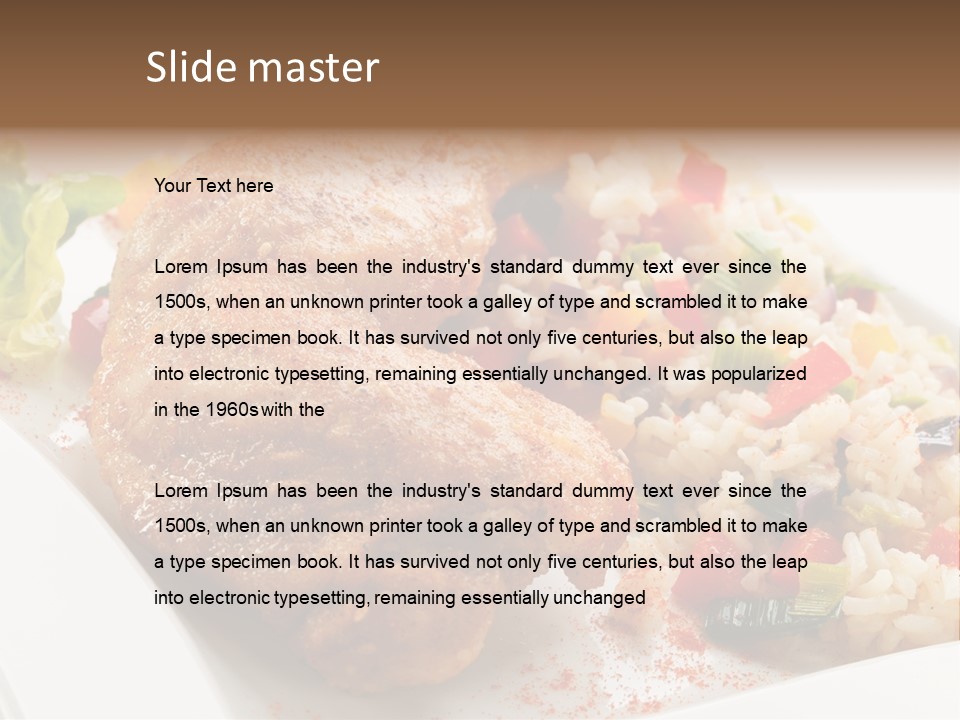 Nutrient Fast Drumstick PowerPoint Template