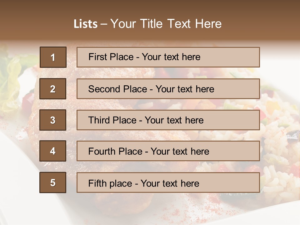 Nutrient Fast Drumstick PowerPoint Template