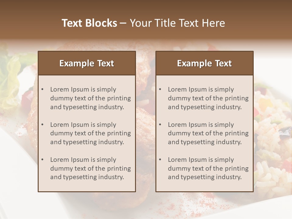 Nutrient Fast Drumstick PowerPoint Template
