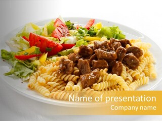 Garnish Tomato Dine PowerPoint Template